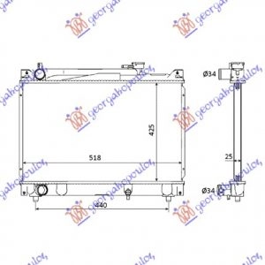 ΨΥΓΕΙΟ 2,0 V6-2.0 16V(42x52x27) ΠΑΡ.ΟΔ