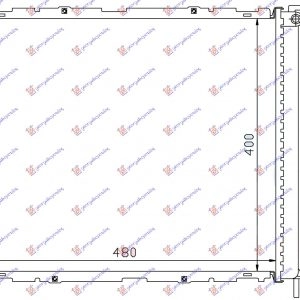 ΨΥΓΕΙΟ ΝΕΡΟΥ ΒΕΝΖΙΝΗ +AC (48x40x2,8) X/ΒΒ-Μ/ΣΩΛ (ΒΙΔ.ΒΕΝ) (M)