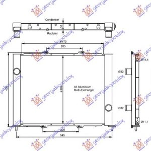 ΨΥΓΕΙΟ ΝΕΡΟΥ+A/C(ΕΝΣΩΜ)1.5DCI K9K700/704
