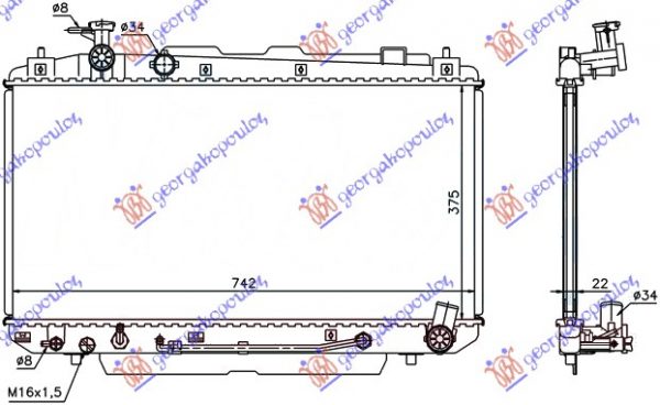 ΨΥΓΕΙΟ 2,0 16V (37,5x73,8x16) AYTOM