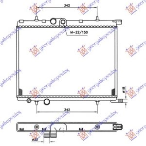 ΨΥΓΕΙΟ ΝΕΡΟΥ 1.6 16V +/-A/C (38x55x1.8)