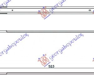 ΨΥΓΕΙΟ INTERCOOLER 1,5 DCi (522x178x30)