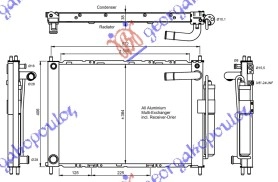 ΨΥΓΕΙΟ ΝΕΡΟΥ+A/C (ΕΝΣΩΜΑΤΩΜΕΝΟ) 1.0-1.2-1.4-1.6 ΒΕΝΖΙΝΗ (51x38x3.8)