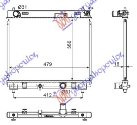 ΨΥΓΕΙΟ ΠΕΤΡΕΛ.1.4 D-4D (66KW)(350x480x16)