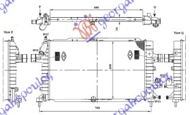 ΨΥΓΕΙΟ ΝΕΡΟΥ 1.3-1.7-1.9 CDTI (60x37x28)