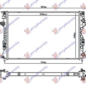 ΨΥΓΕΙΟ ΝΕΡΟΥ 1.9/2.0 Dci ΠΕΤΡΕΛΑΙΟ (678x438x32) ΜΙΚΡΟΙ ΠΕΙΡΟΙ