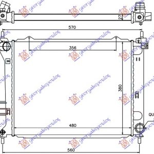 ΨΥΓΕΙΟ ΝΕΡΟΥ 1.4-1.6 CRDi ΜΗΧΑΝΙΚΟ ΠΕΤΡΕΛΑΙΟ (480x380x26)