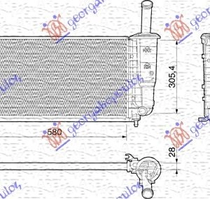 ΨΥΓΕΙΟ ΝΕΡΟΥ 1,4i 16V +/-A/C (58x30.5)