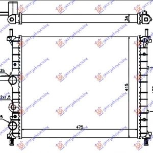 ΨΥΓΕΙΟ 1.6i +/- A/C (47.5x41) (VALEO CLASSIC)