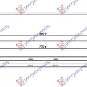 ΨΥΓΕΙΟ INTERCOOLER 2.0 T/ (3.0 T6) ΒΕΝΖΙΝΗ / 2.0 D / (2.4 D5) ΠΕΤΡΕΛΑΙΟ (660x145x64) ΠΑΡΟΧΕΣ ΙΣΙΑ