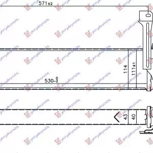 ΨΥΓΕΙΟ INTERCOOLER 1.5 DCI (657x93x85) (K9K718)