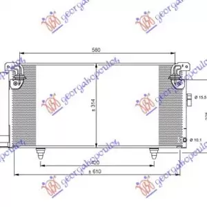 ΨΥΓΕΙΟ A/C BENZ-ΠΕΤΡ (61.5x29.7x16)