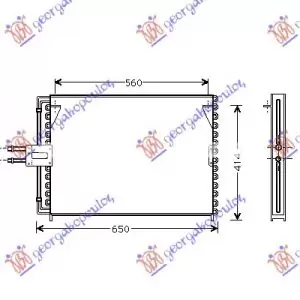 ΨΥΓΕΙΟ A/C ΒΕΝΖ - ΠΕΤΡ (59x42.8) (ΡΑΚΟΡ)