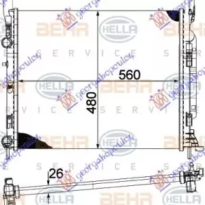 ΨΥΓΕΙΟ 1.6i16V-1.5DCi+AC(56x48x26)ΠΑΡ.ΟΔ (BEHR ALTERNATIVE)