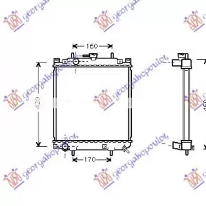 ΨΥΓΕΙΟ ΝΕΡΟY 1,0i 12V (37,5x32,5x1,6)MHX