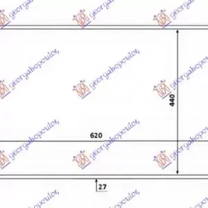 ΨΥΓΕΙΟ ΝΕΡΟΥ 1,6-2,0 JTDM ΠΕΤΡΕΛΑΙΟ ΜΗΧΑΝΙΚΟ (620x400x26)