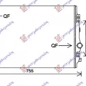 ΨΥΓΕΙΟ ΝΕΡΟΥ 2.0 TDi (135 KW) ΠΕΤΡΕΛΑΙΟ (650x450x32)