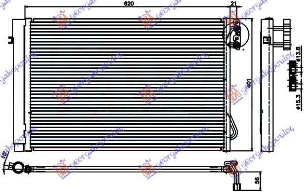 ΨΥΓΕΙΟ A/C 1,6-2,0-2,5,3,0 ΒΕΝΖ(58,7x40)