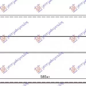ΨΥΓΕΙΟ INTERCOOLER ΓΙΑ ΟΛΑ ΠΕΤΡΕΛΑΙΟ / (2.0 (220i) ΒΕΝΖΙΝΗ (585x150x95)