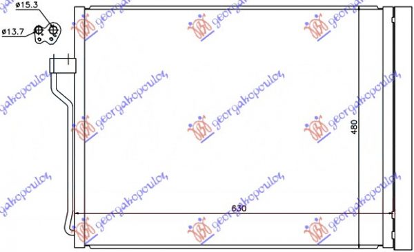 ΨΥΓΕΙΟ A/C ΒΕΝΖ (59,5x48) Τ.VALEO (& GT/F07)
