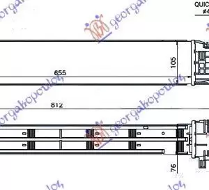 ΨΥΓΕΙΟ INTERCOOLER 1.5 DCi -14 (655x105x76)