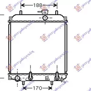 ΨΥΓΕΙΟ ΝΕΡΟΥ 1,0i 12V (40x31,7x16) M/A