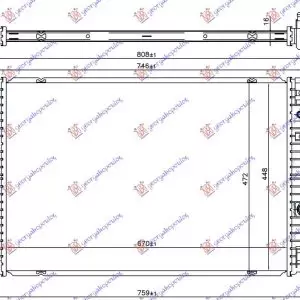 ΨΥΓΕΙΟ ΝΕΡΟΥ 1.5/2.0 EcoBoost BENZINH (2.0 TDCI ΑΥΤΟΜΑΤΟ) ΠΕΤΡΕΛΑΙΟ (670x448x16)