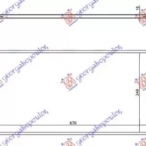ΨΥΓΕΙΟ ΝΕΡΟΥ 1.5 EcoBoost ΒΕΝΖΙΝΗ 2.0 TDCi 15- (670x448x26)