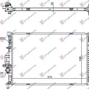 ΨΥΓΕΙΟ ΝΕΡΟΥ 2.0 TDCi ΑΥΤΟΜΑΤΟ ΠΕΤΡΕΛΑΙΟ -15 (670x448x26)