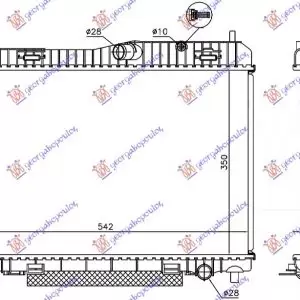 ΨΥΓΕΙΟ ΝΕΡΟΥ 1.6 BENZINH MHX/AYT. +/-A/C (56.3x35)