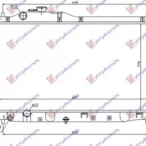 ΨΥΓΕΙΟ ΝΕΡΟΥ 2,0i 16V VTEC (37,5x65,8x16
