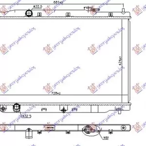 ΨΥΓΕΙΟ ΝΕΡΟΥ 2.0i 16V ΒΕΝΖΙΝΗ ΜΗΧΑΝΙΚΟ/ΑΥΤΟΜΑΤΟ (425x750x16)