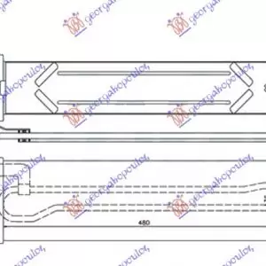 ΨΥΓΕΙΟ INTERCOOLER 2.5 TCi ΠΕΤΡΕΛΑΙΟ (480x135x90)