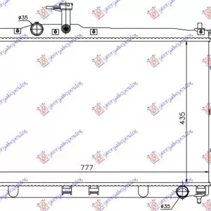 ΨΥΓΕΙΟ ΝΕΡΟΥ 2.4i 16v ΒΕΝΖΙΝΗ - 2.5 TDCi ΠΕΤΡΕΛΑΙΟ ΜΗΧΑΝΙΚΟ (435x775x16)