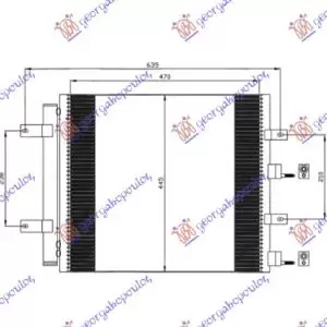 ΨΥΓΕΙΟ A/C 2.5-3.0-4.2 BENZINH (52.2x45.2x1.6)