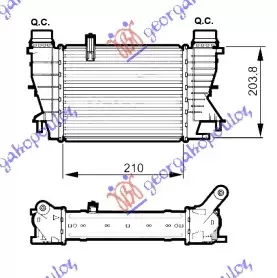 ΨΥΓΕΙΟ INTERC. 1.5 DCi (210x203x64)11-