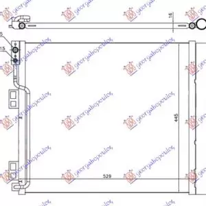 ΨΥΓΕΙΟ A/C 1.5 dCi ΠΕΤΡΕΛΑΙΟ (490x450x16)