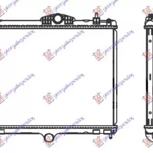 ΨΥΓΕΙΟ ΝΕΡΟΥ 1.6 THP ΒΕΝΖΙΝΗ - 1.6 BlueHDi ΠΕΤΡΕΛΑΙΟ (380x540x26) ΑΝΩ ΚΟΛΑΡΟ ΚΟΥΜΠΩΤΟ