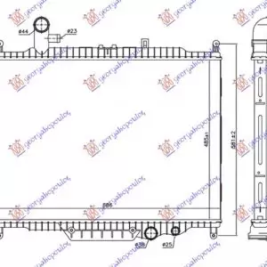 ΨΥΓΕΙΟ ΝΕΡΟΥ 3.0 TD ΜΗΧΑΝΙΚΟ-ΑΥΤΟΜΑΤΟ ΠΕΤΡΕΛΑΙΟ 10- (485x685x36)