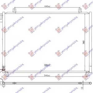 ΨΥΓΕΙΟ A/C 1.0-1.2 I 16v - HYBRID ΒΕΝΖΙΝΗ (565x385x12)