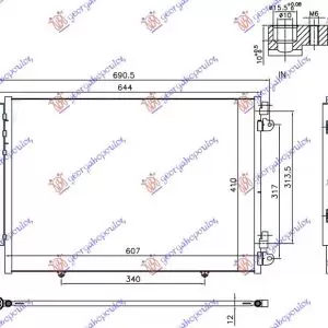 ΨΥΓΕΙΟ A/C 1.6 DDiS ΠΕΤΡΕΛΑΙΟ (600x410x12) ΧΩΡΙΣ START/STOP