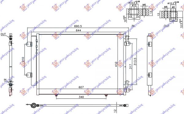 ΨΥΓΕΙΟ A/C 1.6 DDiS ΠΕΤΡΕΛΑΙΟ (600x410x12) ΧΩΡΙΣ START/STOP