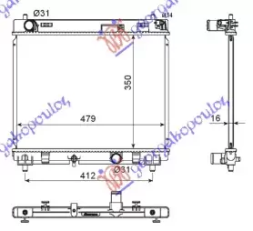 ΨΥΓΕΙΟ ΠΕΤΡΕΛ.1.4 D-4D (66KW)(350x480x16)