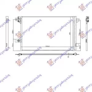 ΨΥΓΕΙΟ A/C ΓΙΑ ΌΛΑ ΒΕΝΖΙΝΗ-ΠΕΤΡΕΛΑΙΟ (72.0x38.2x1.6)